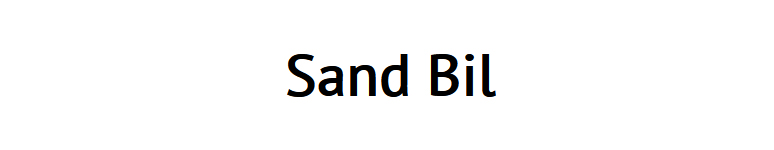 Sand Bil 